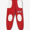 Motor Cycle String Easy Pant - Red/Eggplant/White -- C/PE Jersey