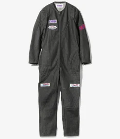 Motor Cycle Suit - Black - 13.5oz Denim