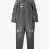 Motor Cylce Suit - Black - 13.5oz Denim, Vintage