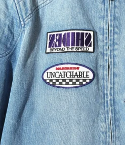 Motor Cylce Suit - Blue - 13.5oz Denim, Vintage