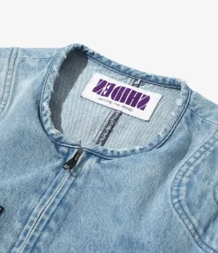 Motor Cylce Suit - Blue - 13.5oz Denim, Vintage