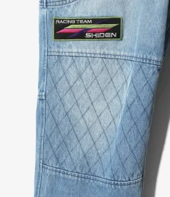 Motor Cylce Suit - Blue - 13.5oz Denim, Vintage