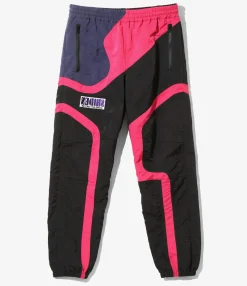 Multi Color String Easy Pant - Black/Purple/Pink - Nylon Sateen