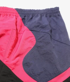 Multi Color String Easy Pant - Black/Purple/Pink - Nylon Sateen