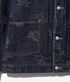 M.W. Jean Jacket - Indigo - 13oz Denim / Rose Jq.