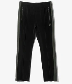 Narrow Track Pant - Black - C/Pe Velour