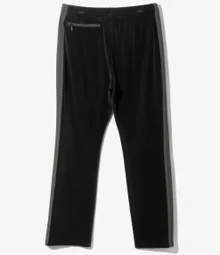 Narrow Track Pant - Black - C/Pe Velour