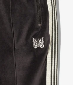 Narrow Track Pant - Charcoal - C/PE Velour
