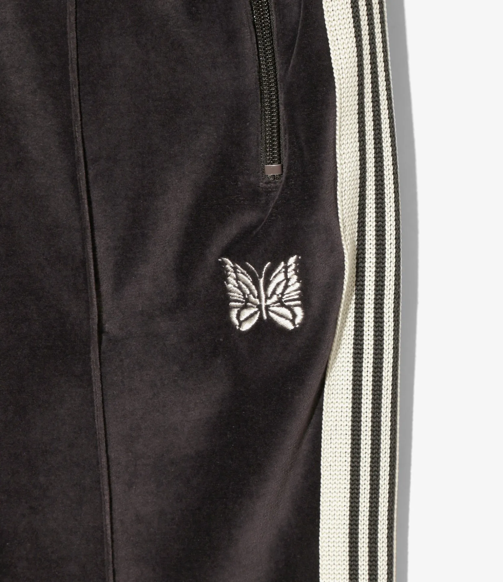 Narrow Track Pant - Charcoal - C/PE Velour