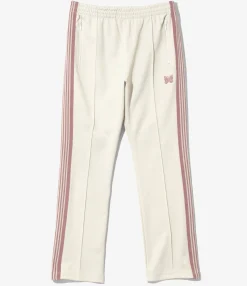 Narrow Track Pant - Ivory - Poly Smooth