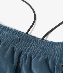 Narrow Track Pant - Marine Blue - C/Pe Velour