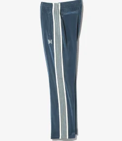 Narrow Track Pant - Marine Blue - C/Pe Velour