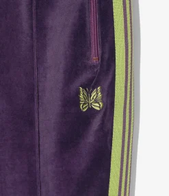 Narrow Track Pant - Purple - C/PE Velour