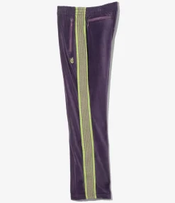 Narrow Track Pant - Purple - C/PE Velour