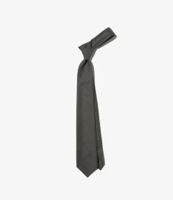 Neck Tie - Charcoal Tropical Wool