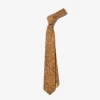 Neck Tie - Khaki Floral Corduroy