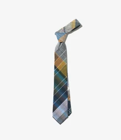 Neck Tie - Navy/Yellow/Green Dobby Jq.