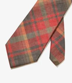 Neck Tie - Red - W/N Madras Check