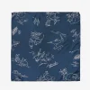 Neckerchief - Navy Silk Animal Print