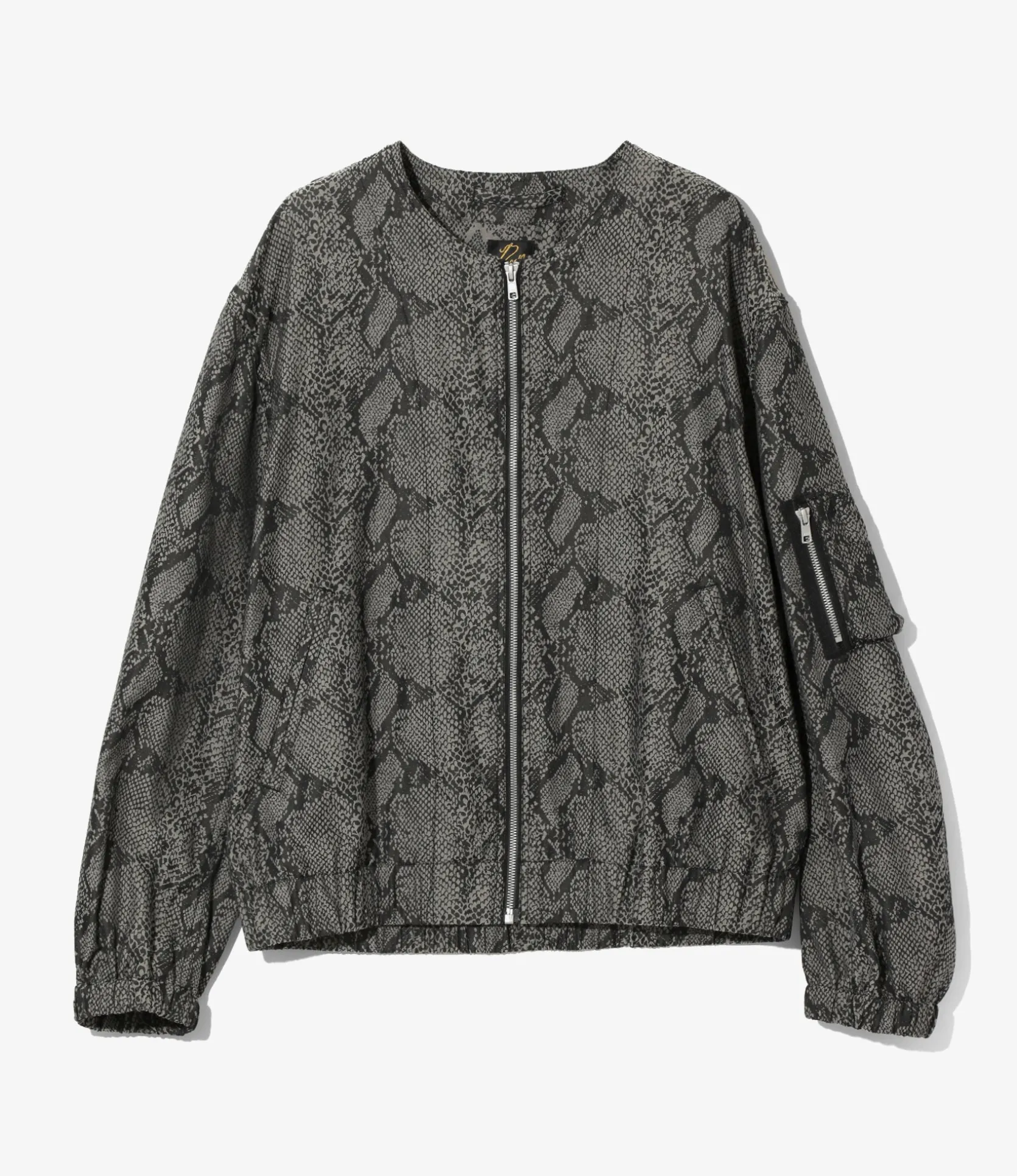 Needles Line Crew Jacket - Grey - PE/C Python Jacquard
