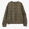 Needles Line Crew Jacket - Brown - PE/C Python Jacquard