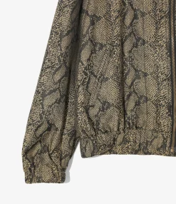 Needles Line Crew Jacket - Brown - PE/C Python Jacquard