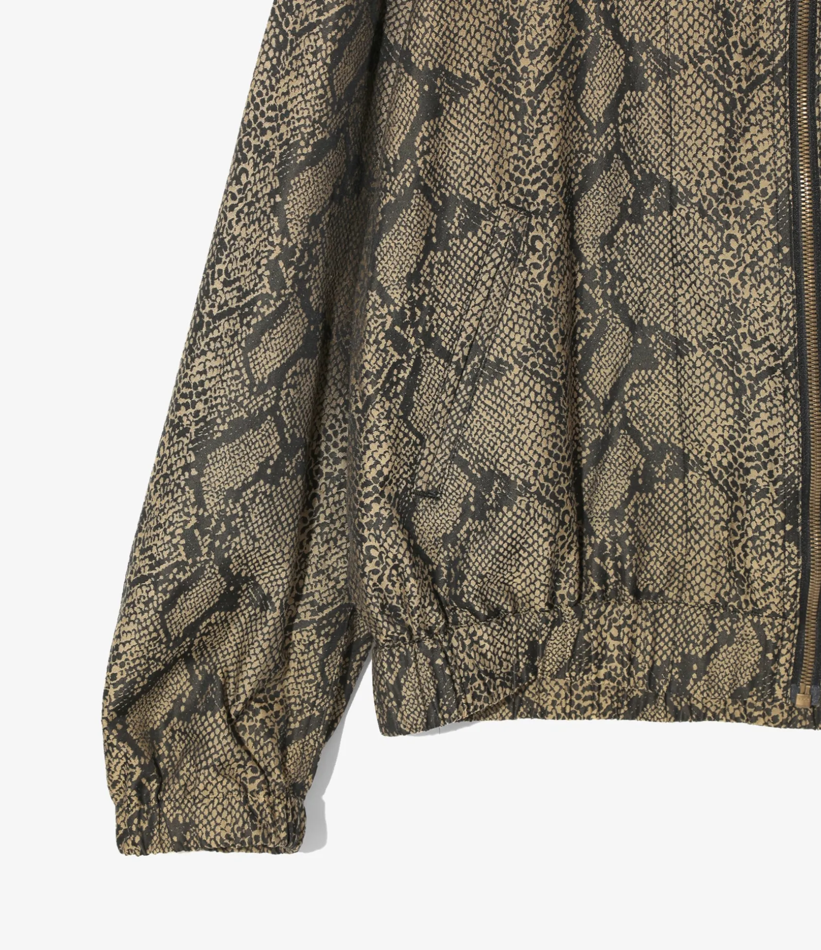 Needles Line Crew Jacket - Brown - PE/C Python Jacquard
