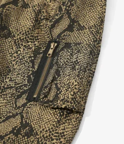 Needles Line Crew Jacket - Brown - PE/C Python Jacquard