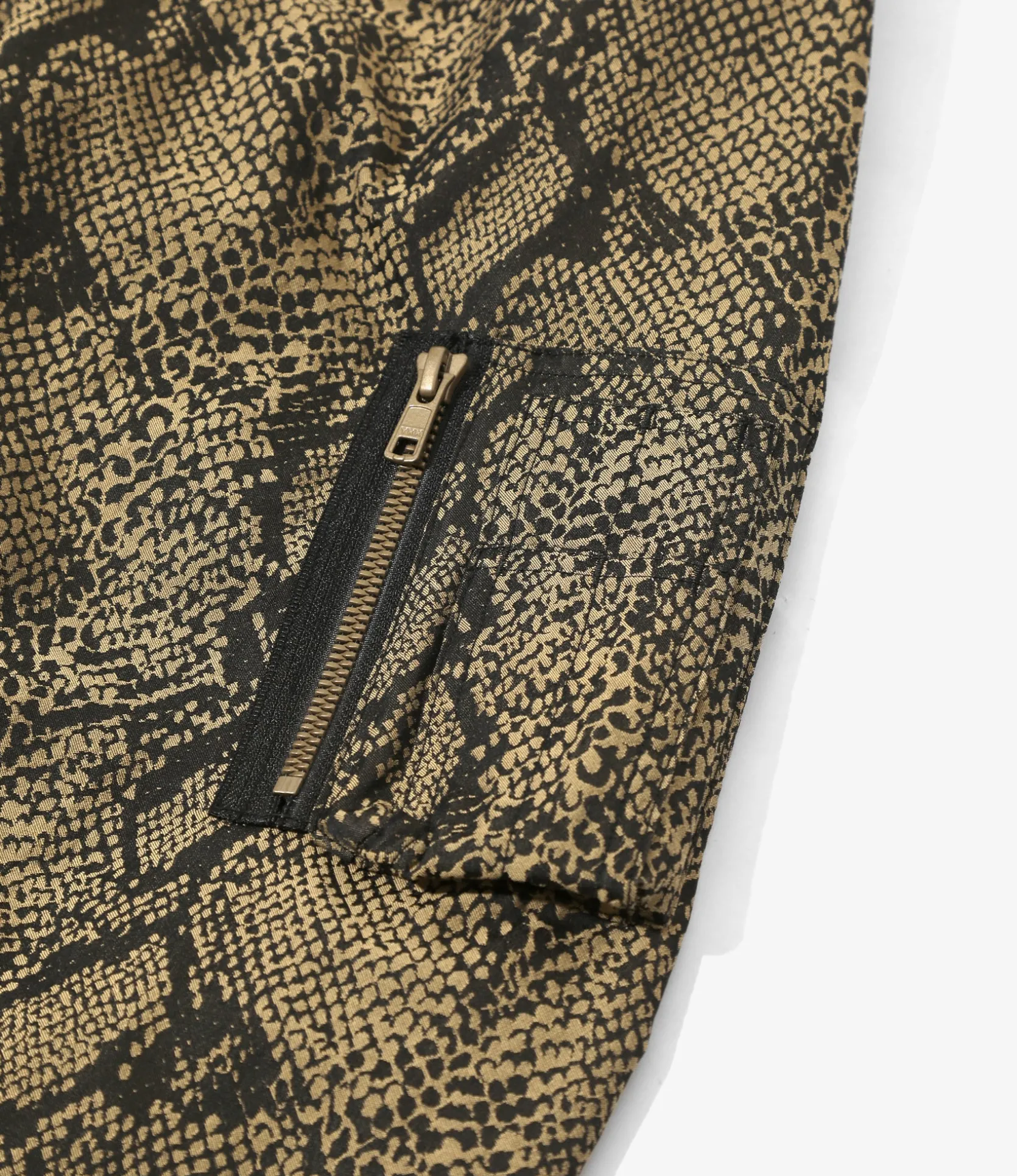 Needles Line Crew Jacket - Brown - PE/C Python Jacquard