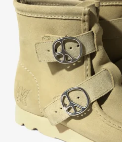Needles x Clarks - Wallabee Strap Hi - Maple