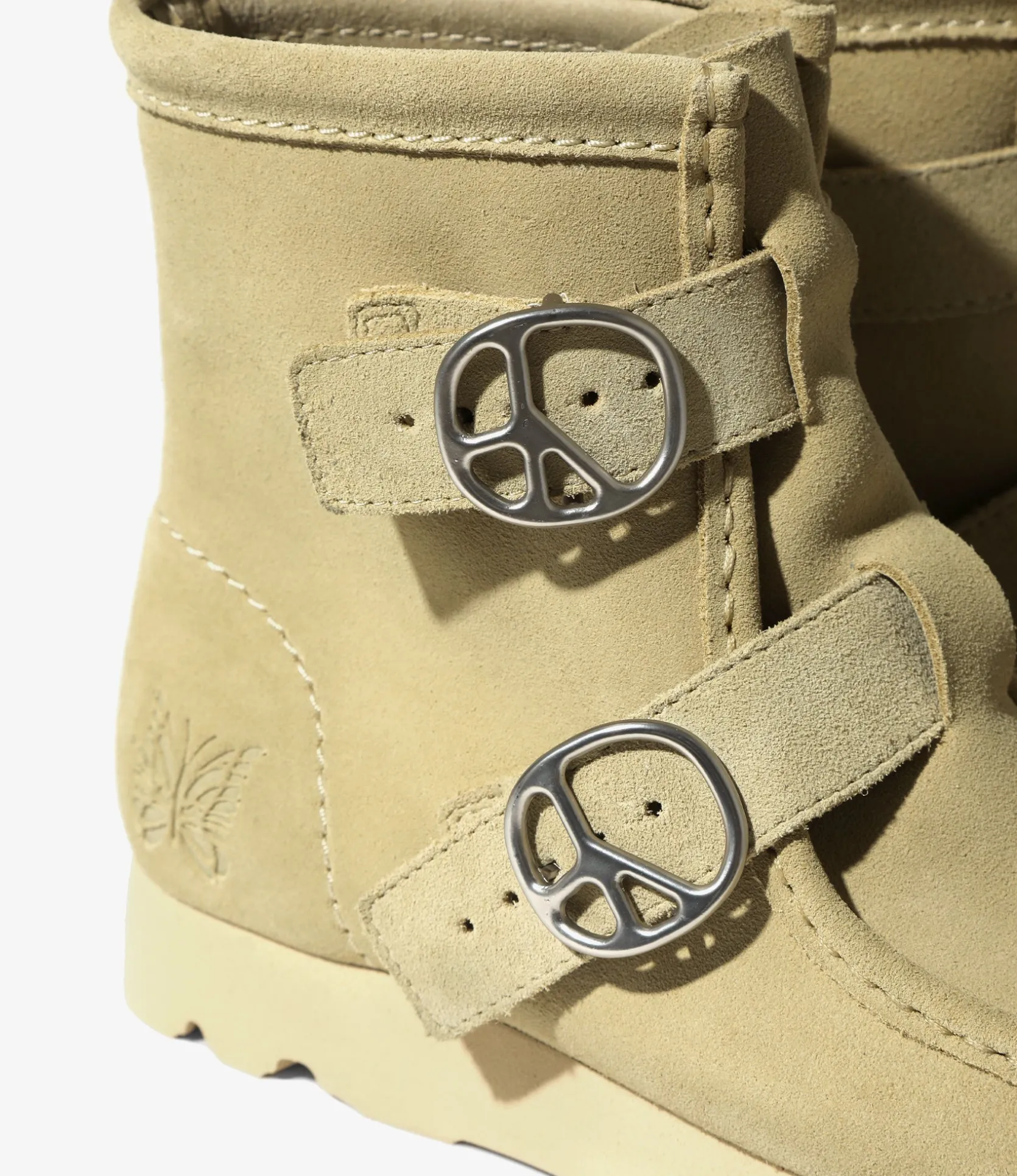 Needles x Clarks - Wallabee Strap Hi - Maple
