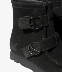 Needles x Clarks - Wallabee Strap Hi - Black