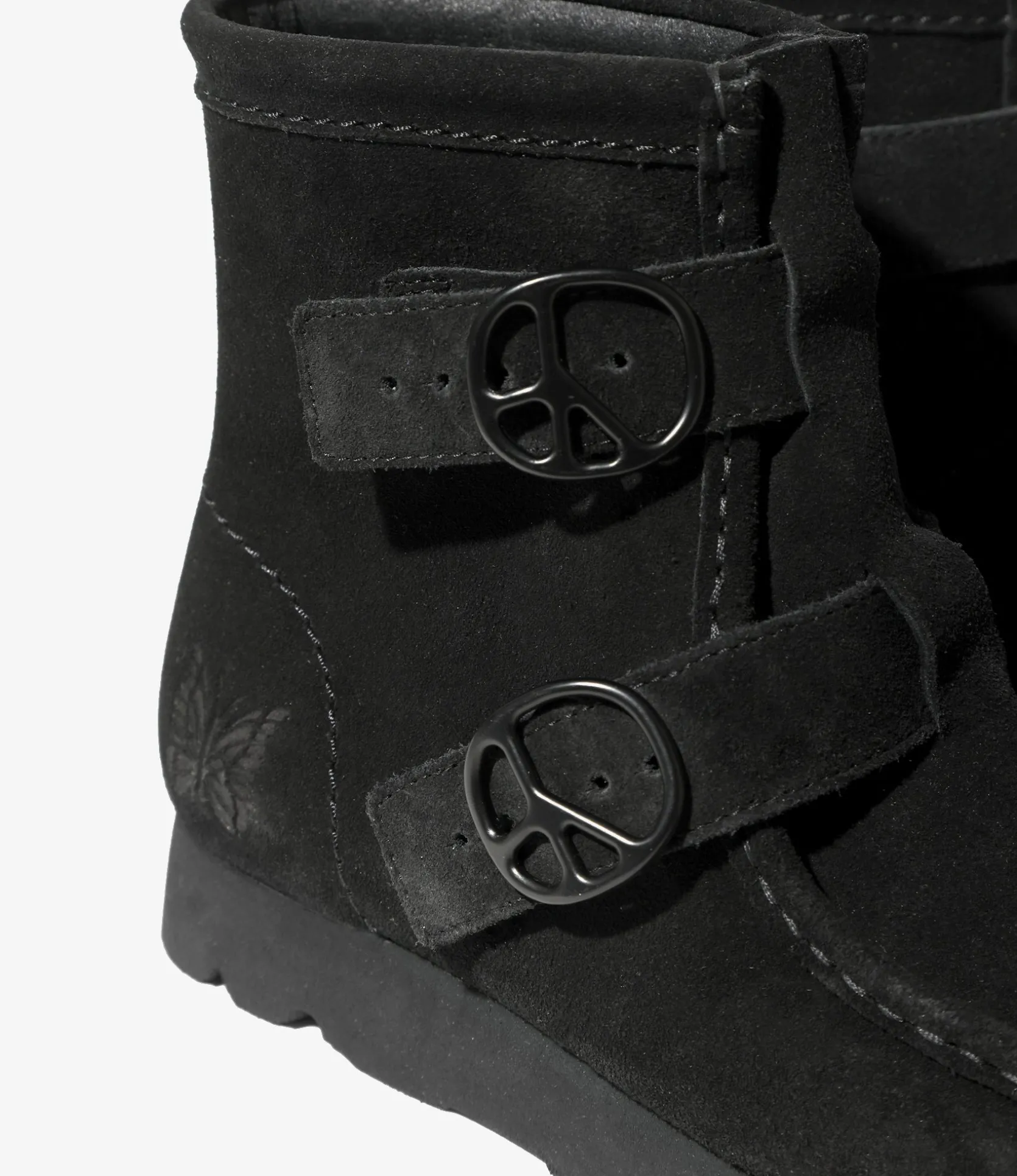 Needles x Clarks - Wallabee Strap Hi - Black