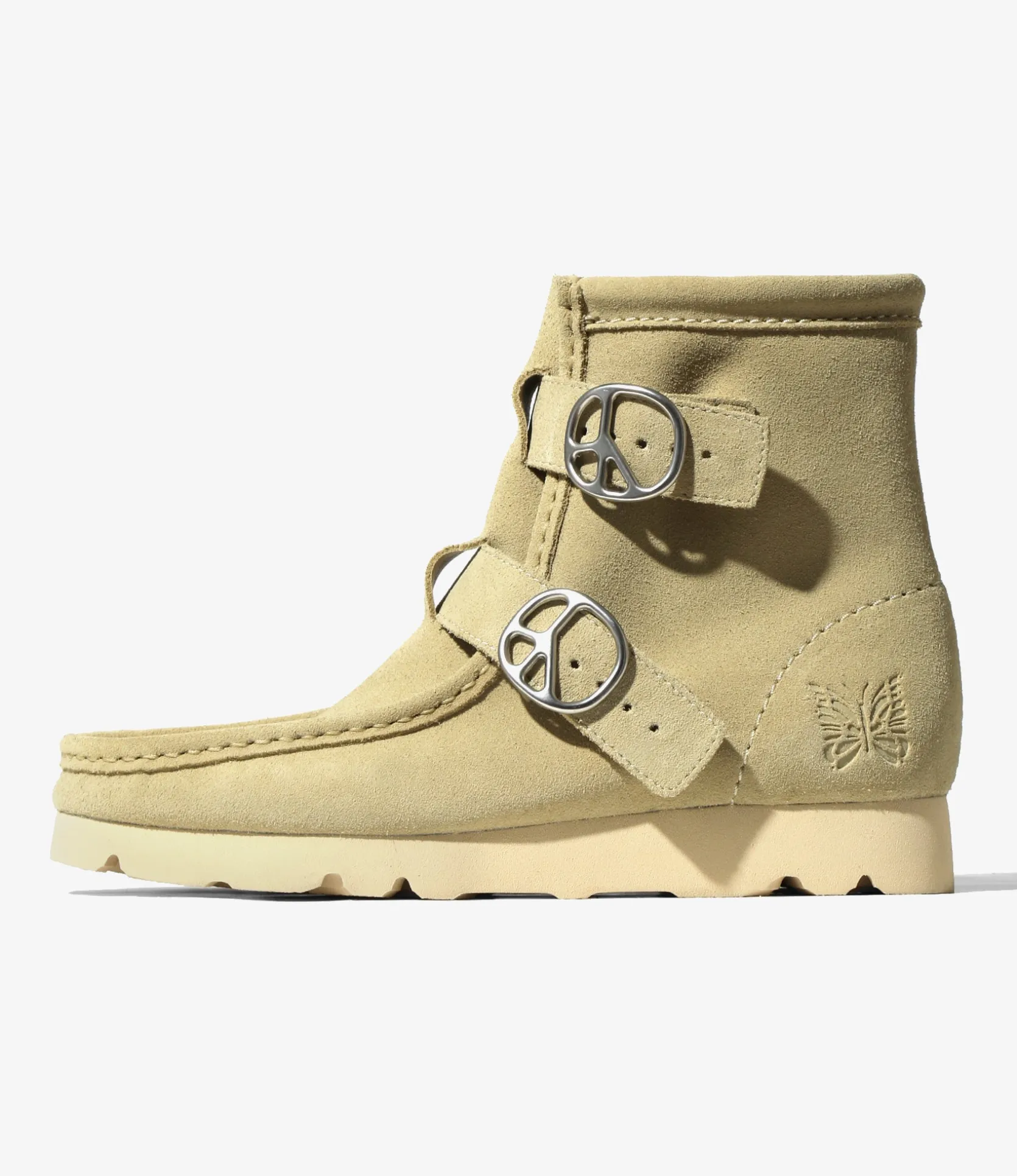 Needles x Clarks - Wallabee Strap Hi - Maple