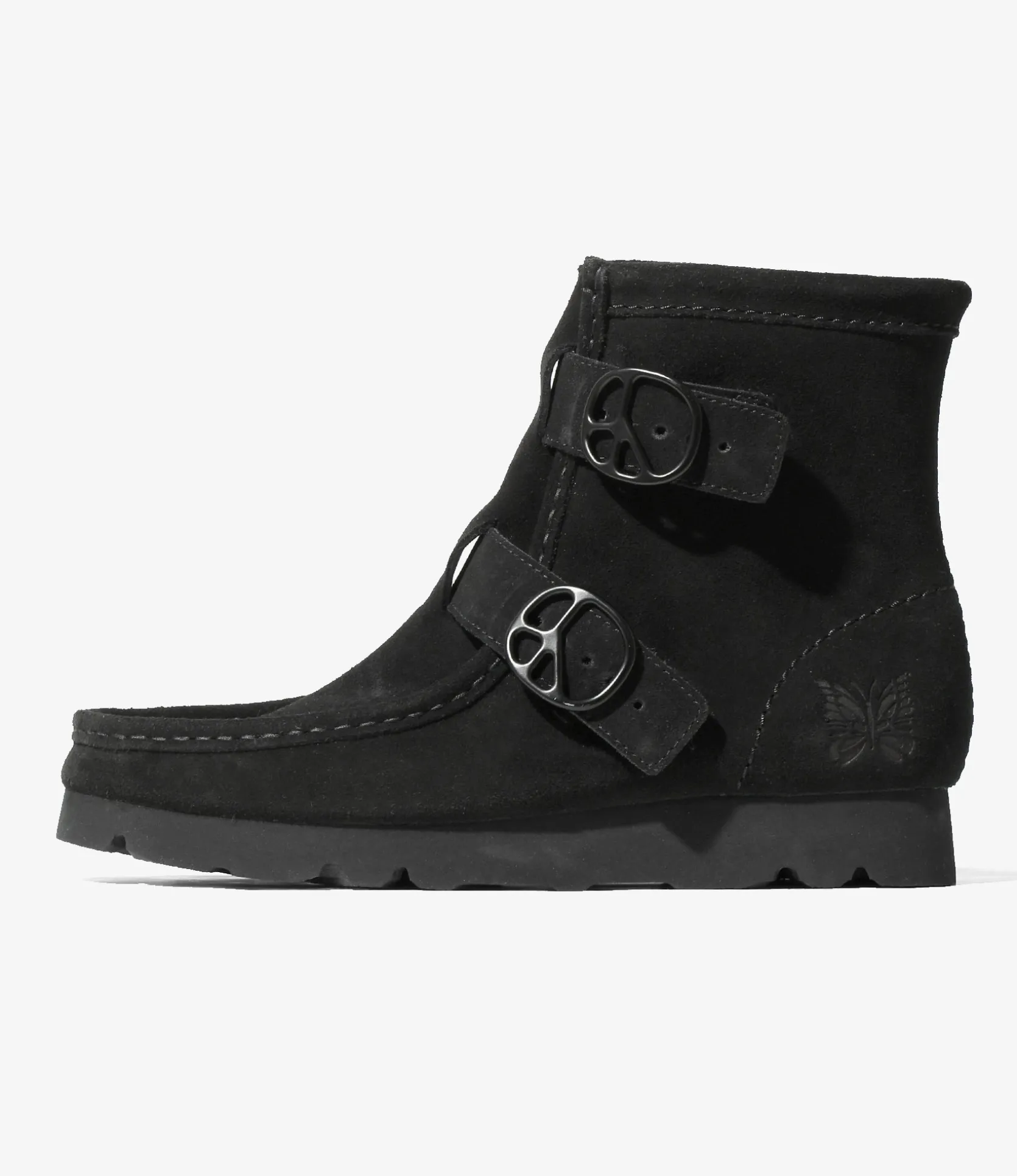 Needles x Clarks - Wallabee Strap Hi - Black