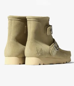 Needles x Clarks - Wallabee Strap Hi - Maple