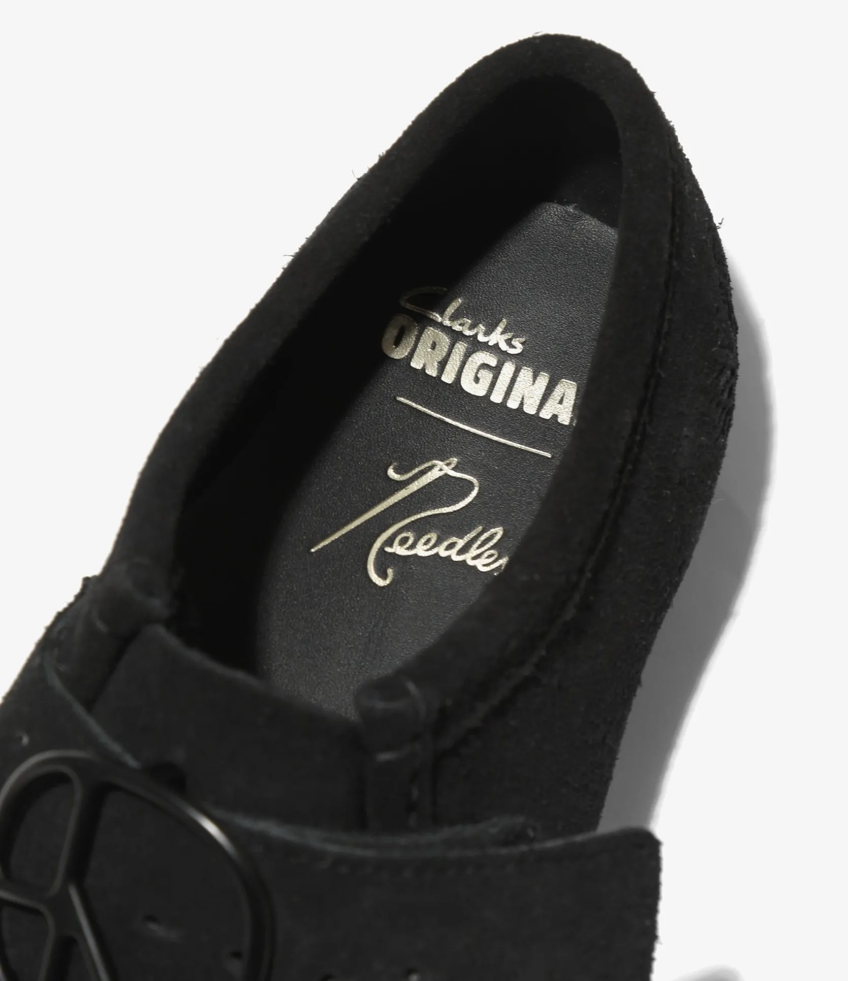 Needles x Clarks - Wallabee Strap Low - Black