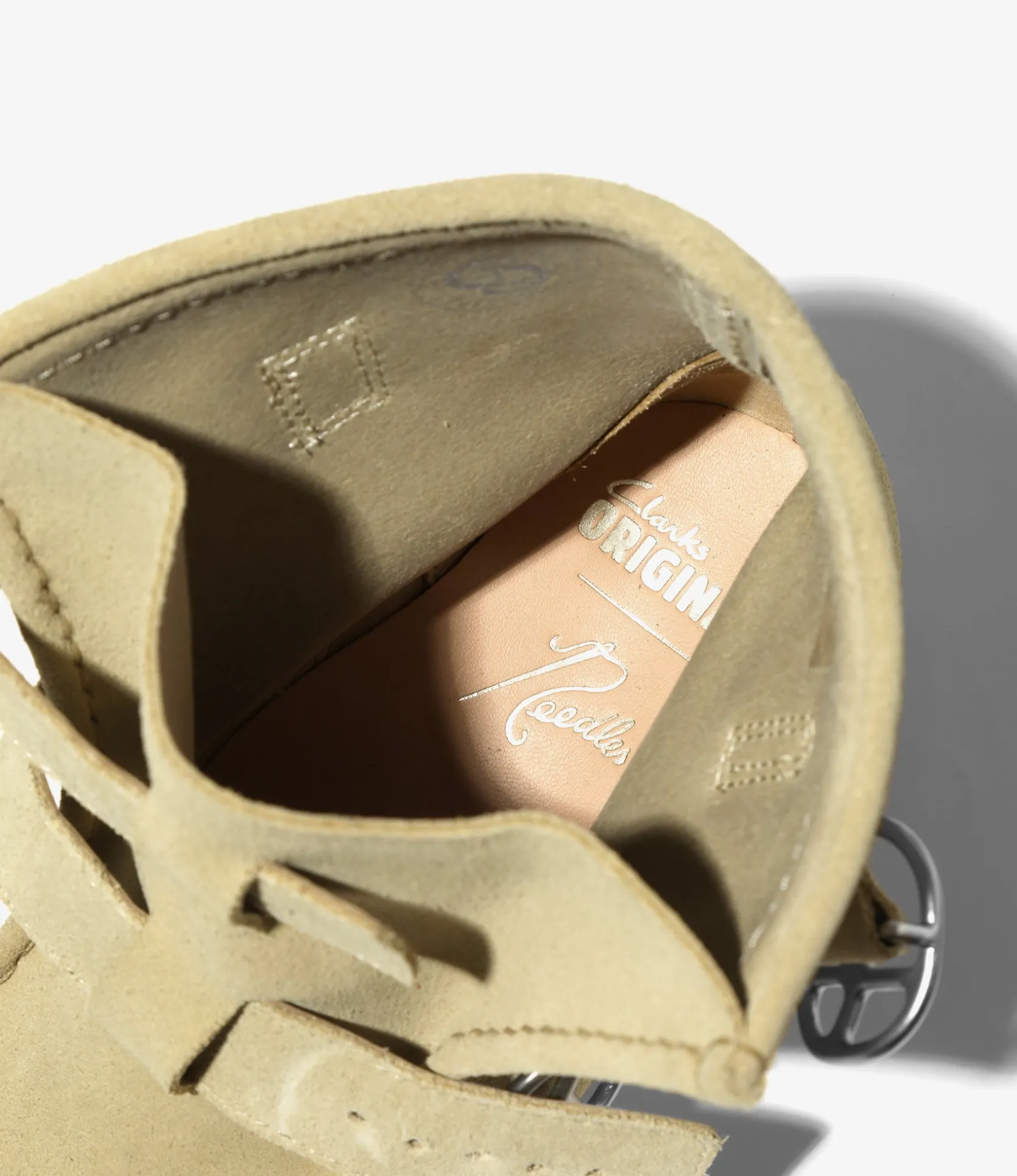 Needles x Clarks - Wallabee Strap Hi - Maple