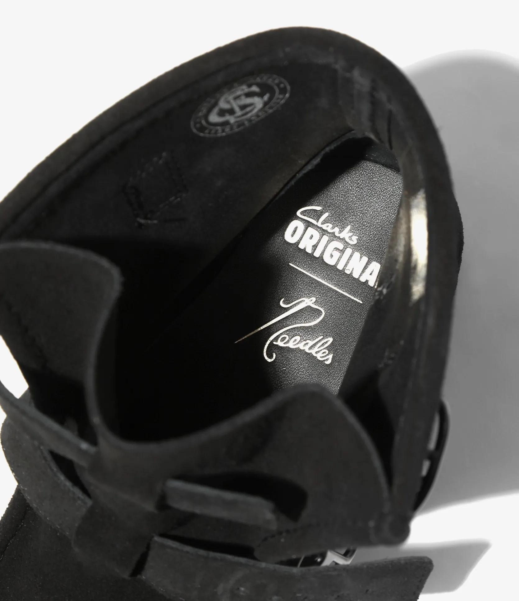 Needles x Clarks - Wallabee Strap Hi - Black