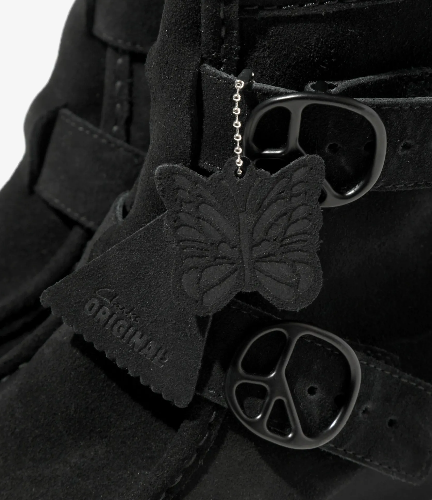 Needles x Clarks - Wallabee Strap Hi - Black