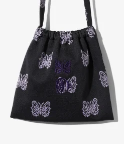 Needles x Kae Tanaka Elastic Pochette - Black - Poly Jacquard