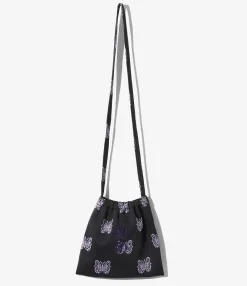 Needles x Kae Tanaka Elastic Pochette - Black - Poly Jacquard