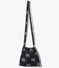 Needles x Kae Tanaka Elastic Pochette - Black - Poly Jacquard