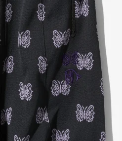 Needles x Kae Tanaka H.D. Track Pant - Black - Poly Jacquard
