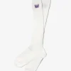 Needles x Kae Tanaka Loose Socks - Off White - KT Papillon Emb