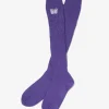 Needles x Kae Tanaka Loose Socks - Purple - KT Papillon Emb