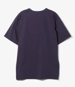Needles x Kae Tanaka S/S Crew Neck Tee - Eggplant - Poly Jersey / KT Papillon