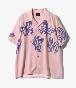 Needles x Kae Tanaka S/S One-Up Shirt - Old Rose - KT Papillon