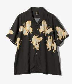 Needles x Kae Tanaka S/S One-Up Shirt - Black - KT Papillon