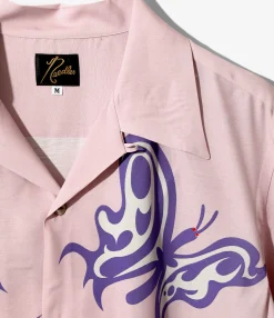 Needles x Kae Tanaka S/S One-Up Shirt - Old Rose - KT Papillon